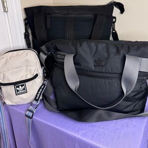 Adidas Tote and Crossbody Bag Bundle